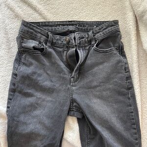 Gray Straight Leg Jeans with Modern Fit